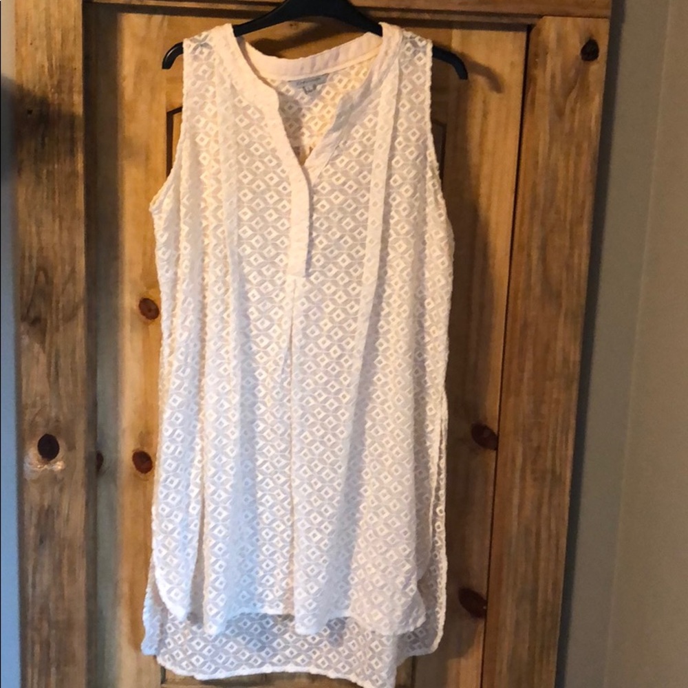 John Mark Sleeveless Tunic, off white